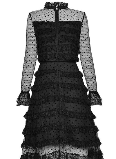 Vestido Vintage Preto Anos 40